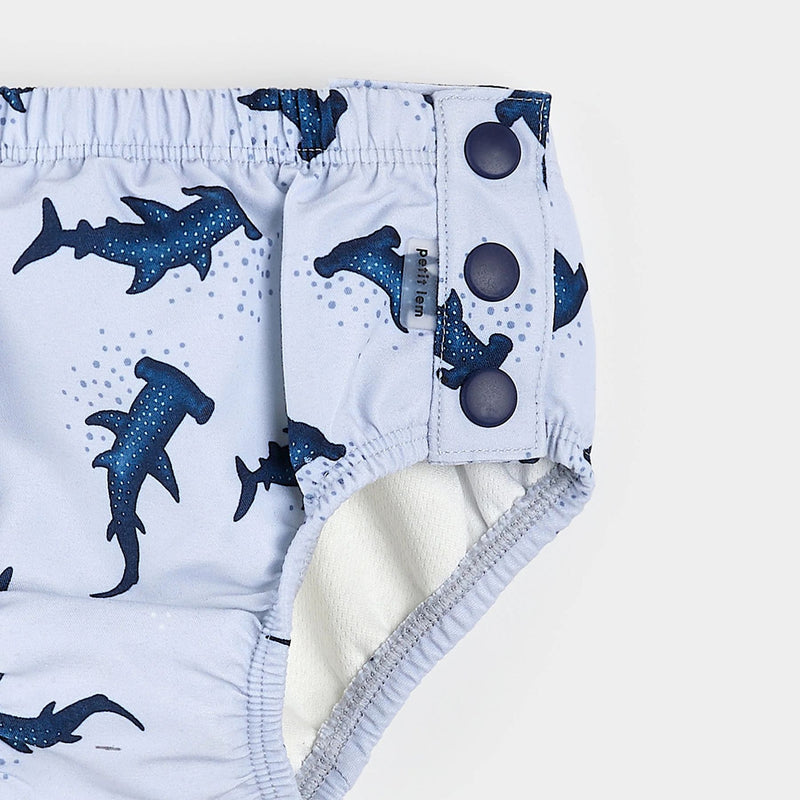 Hammerhead Shark Print Swim Diaper