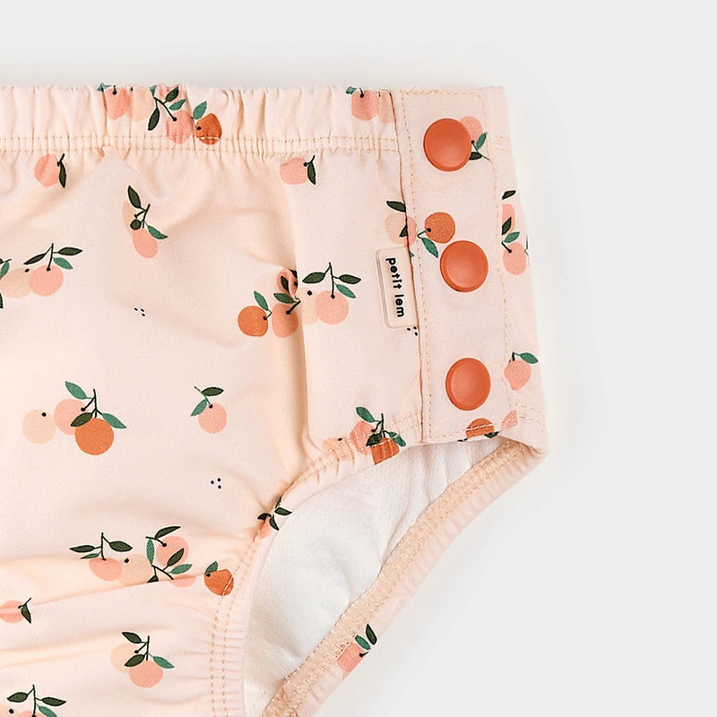 Oranges Print Swim Diaper