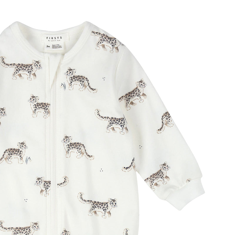 Snow Leopard Footed Sleeper