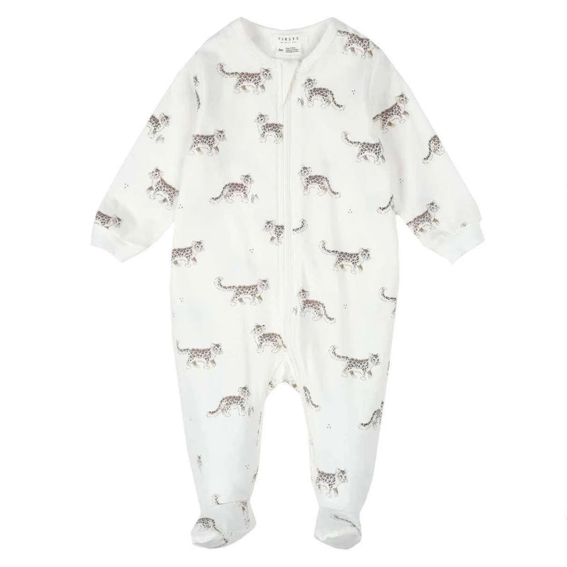 Snow Leopard Footed Sleeper