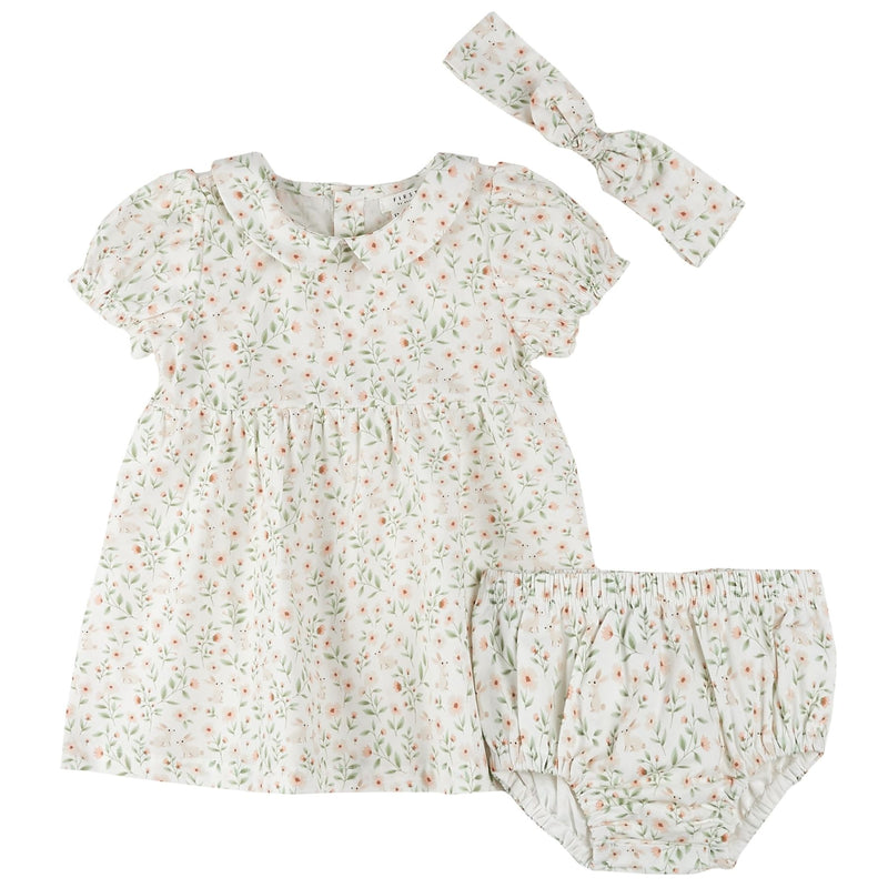 Spring Bunnies Poplin 3pc Dress Set