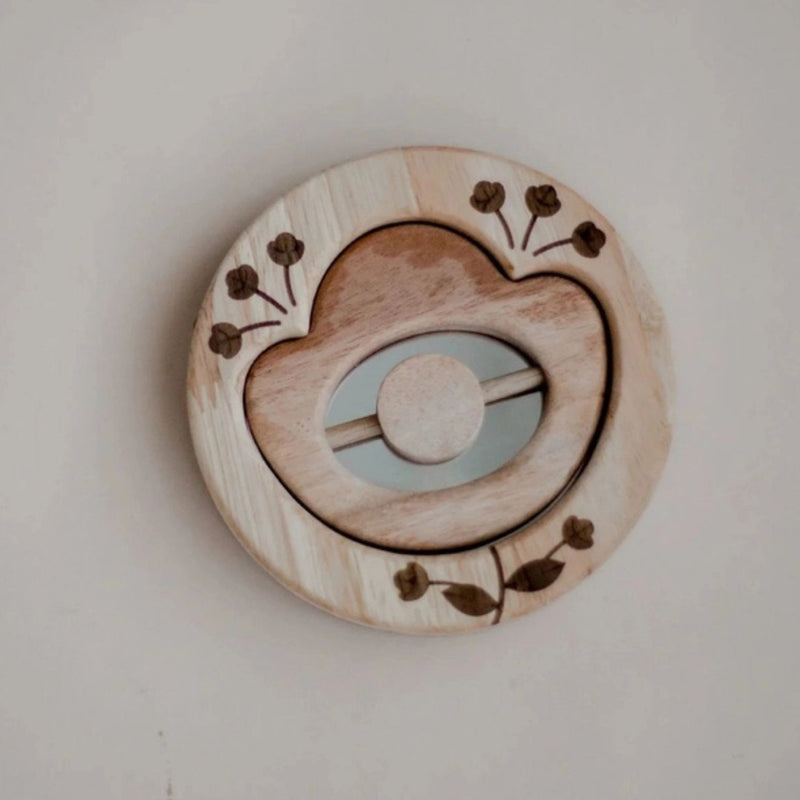 Rattle + Baby Mirror Set