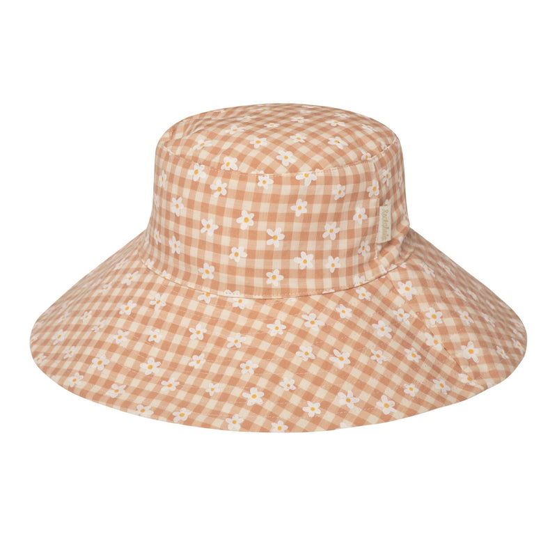 Daisy Gingham Reversible Sun Hat