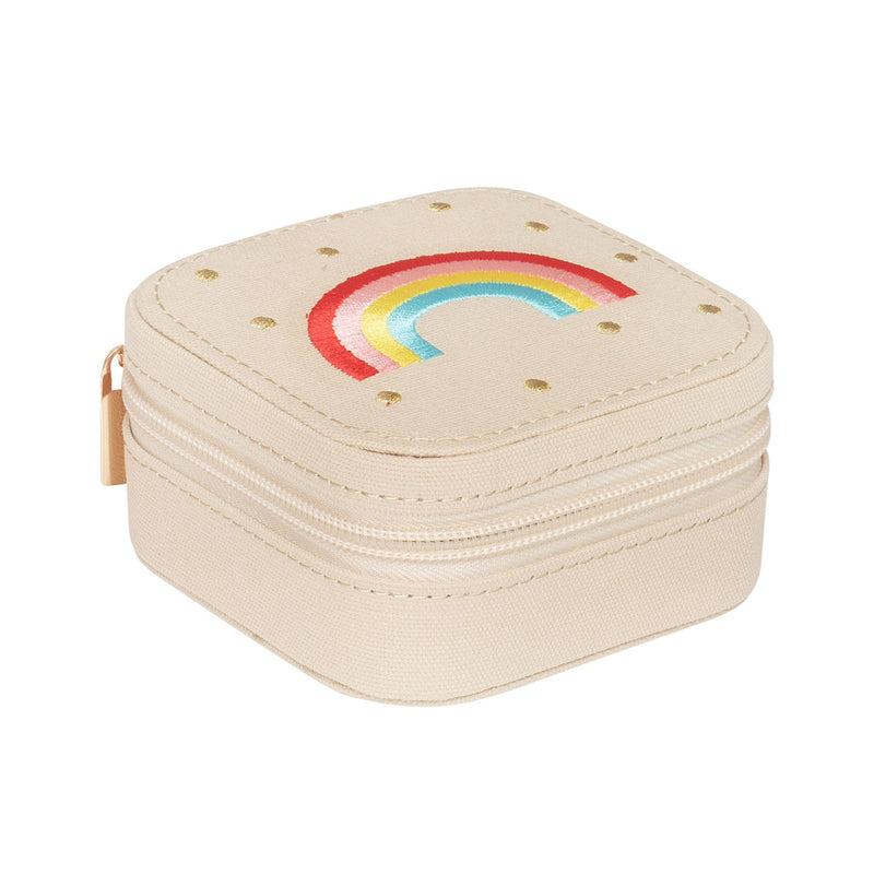 Vintage Rainbow Square Jewellery Box