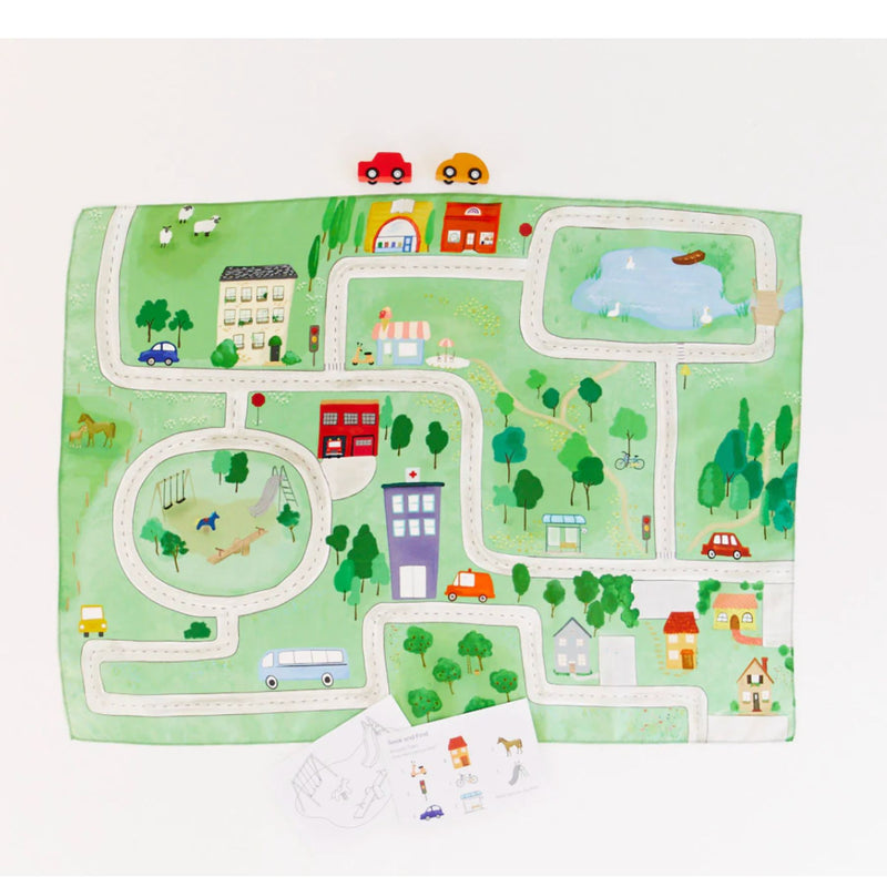 Around Town Seek + Find Playsilk