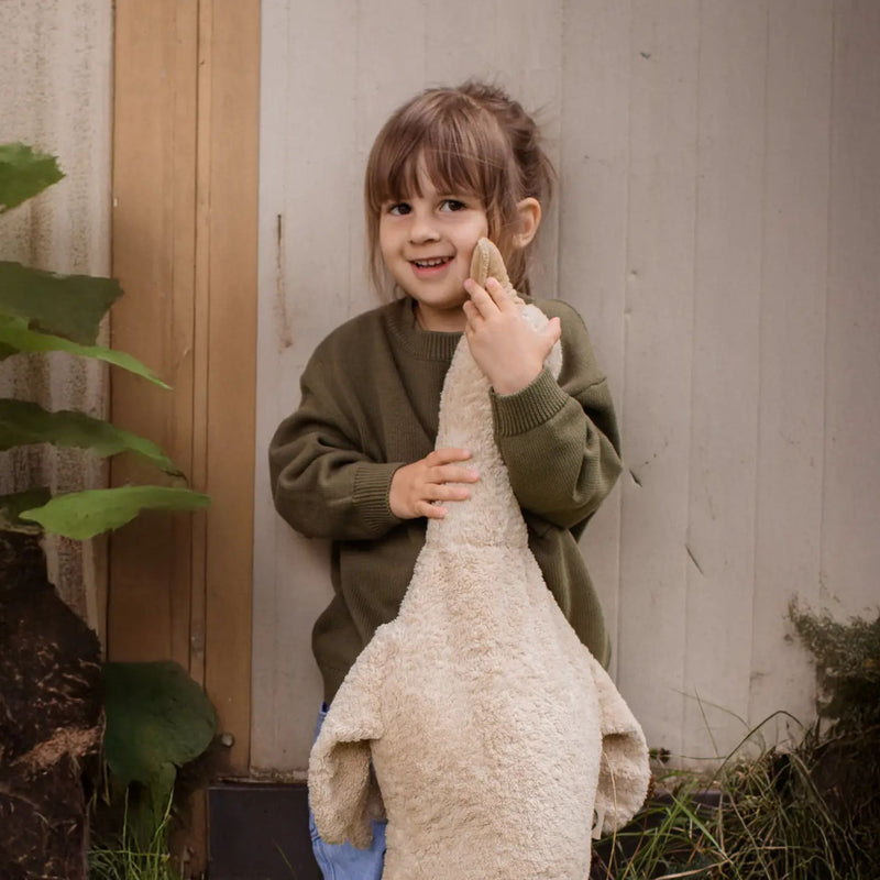 Organic Cuddly Animals, Large Goose Linen