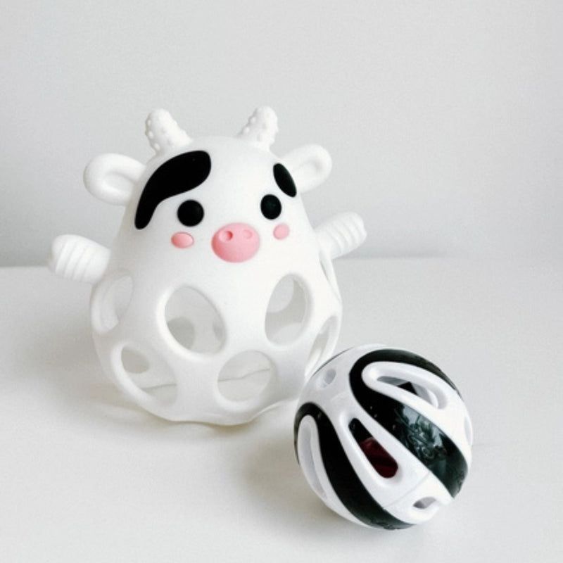 Silicone Millie The Cow Chew + Rattle