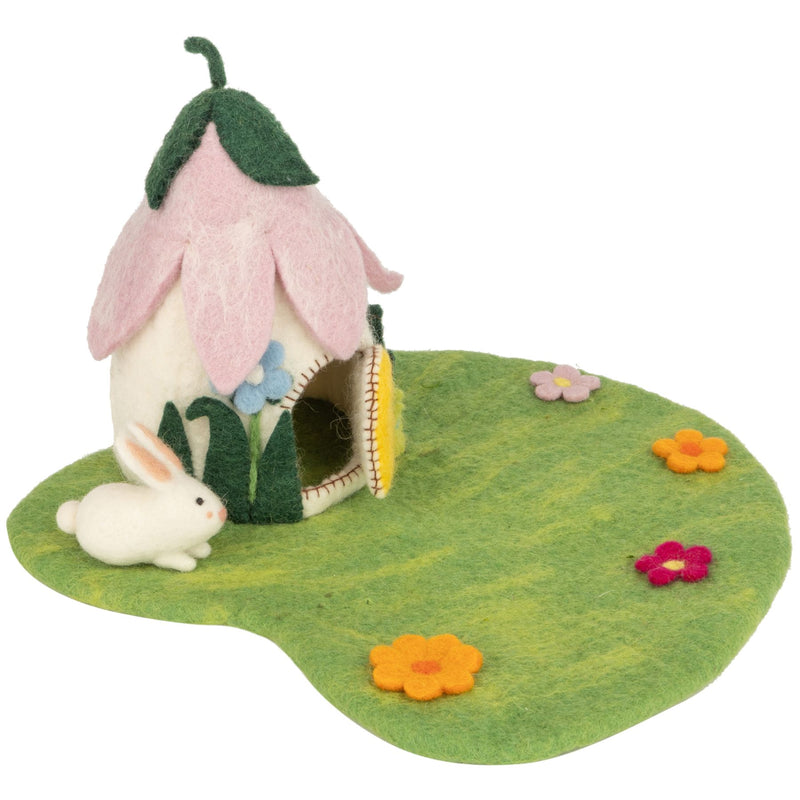 Felt Floral Fairy House