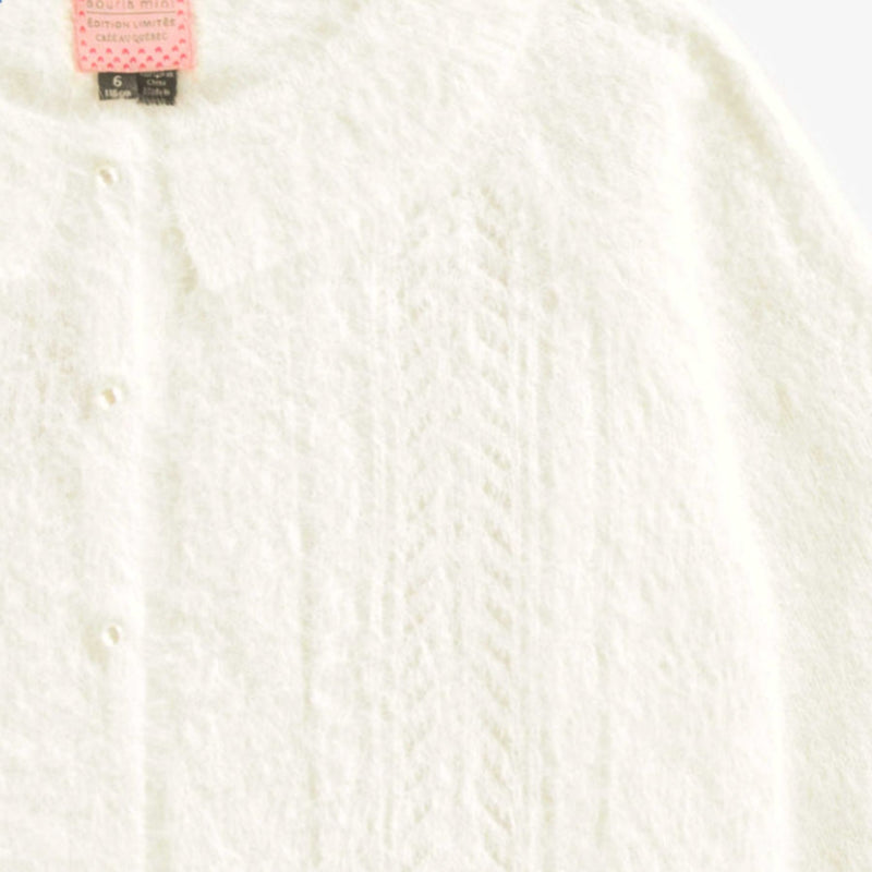 White Fluffy Cardigan