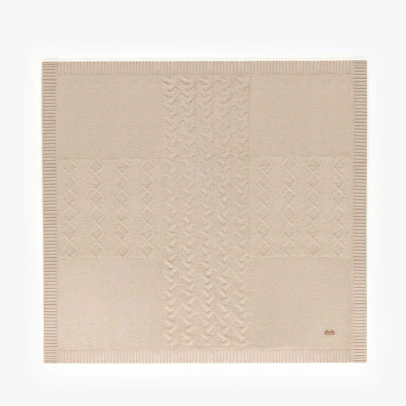 Knitted Blanket, Cream