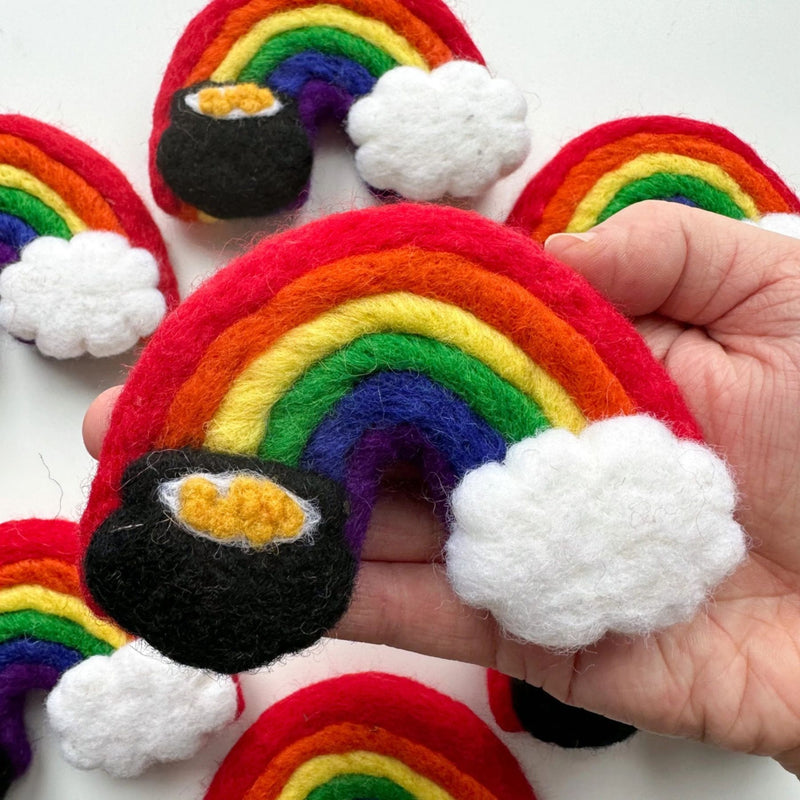 St. Patrick's Day Pot of Gold Rainbow