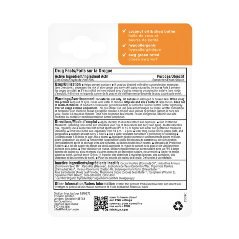 Baby Mineral Based Sunscreen Stick SPF 30