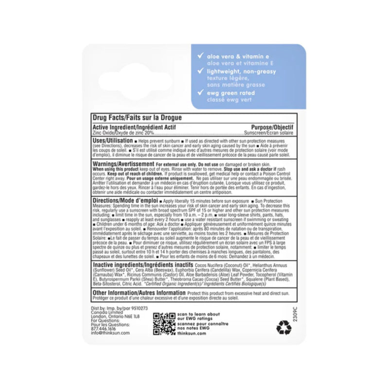 Sport Mineral Based Sunscreen Stick SPF 30