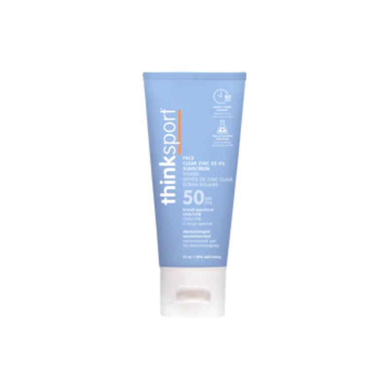 Sport Mineral Based Clear Zinc Face Sunscreen Lotion SPF 50
