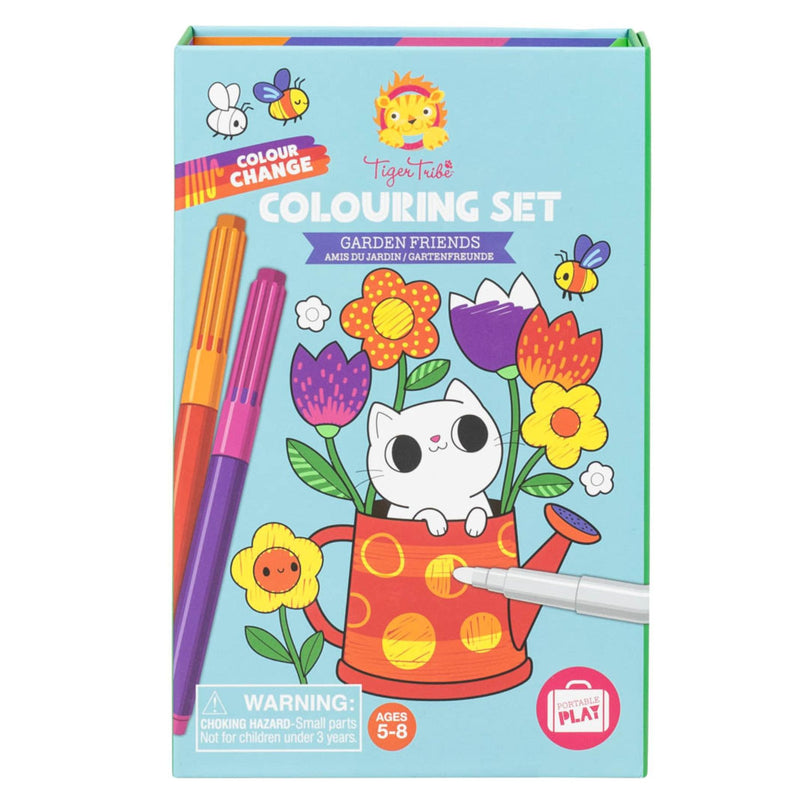 Colour Change Colouring Set, Garden Friends