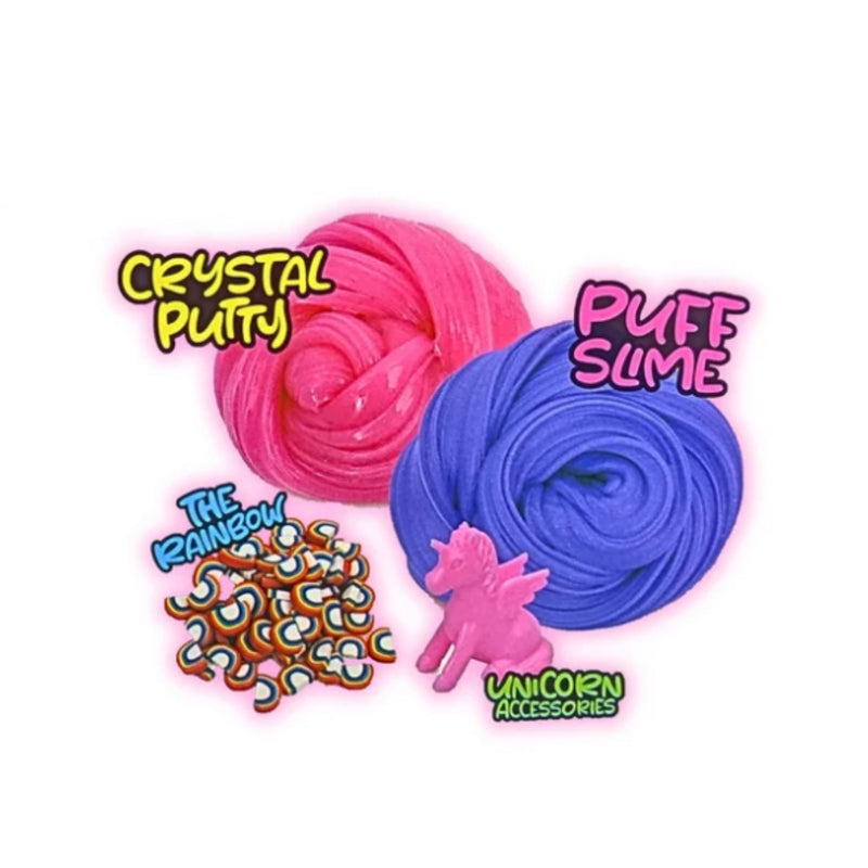 Unicorn Crystal Putty + Puff Slime