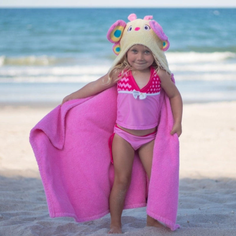 Kids Hooded Towel - Butterfly