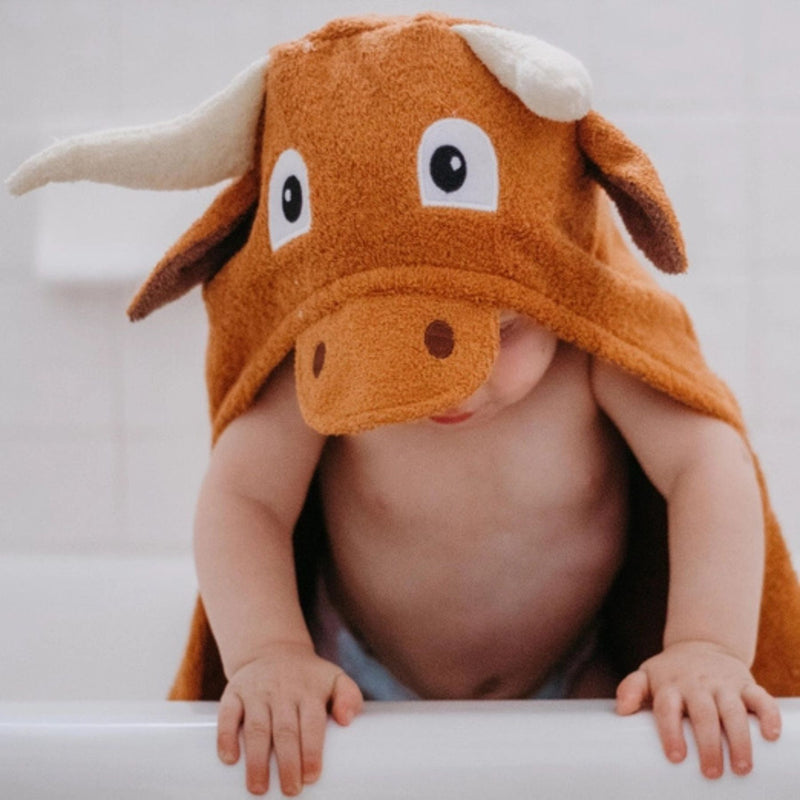 Kids Hooded Towel - Longhorn
