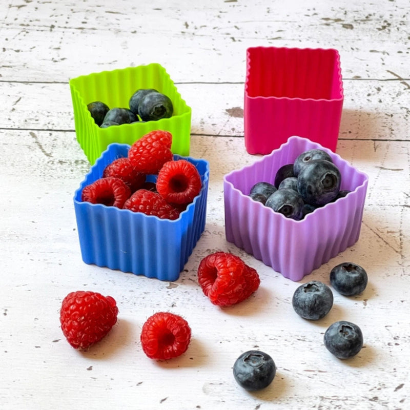 Multicolour Mini Silicone Bento Cubes