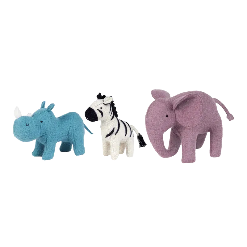 Olli Ella Holdie™ Folk Set - Safari Animals-Simply Green Baby