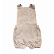 Beba Bean Vintage Linen Romper - Sand-Simply Green Baby