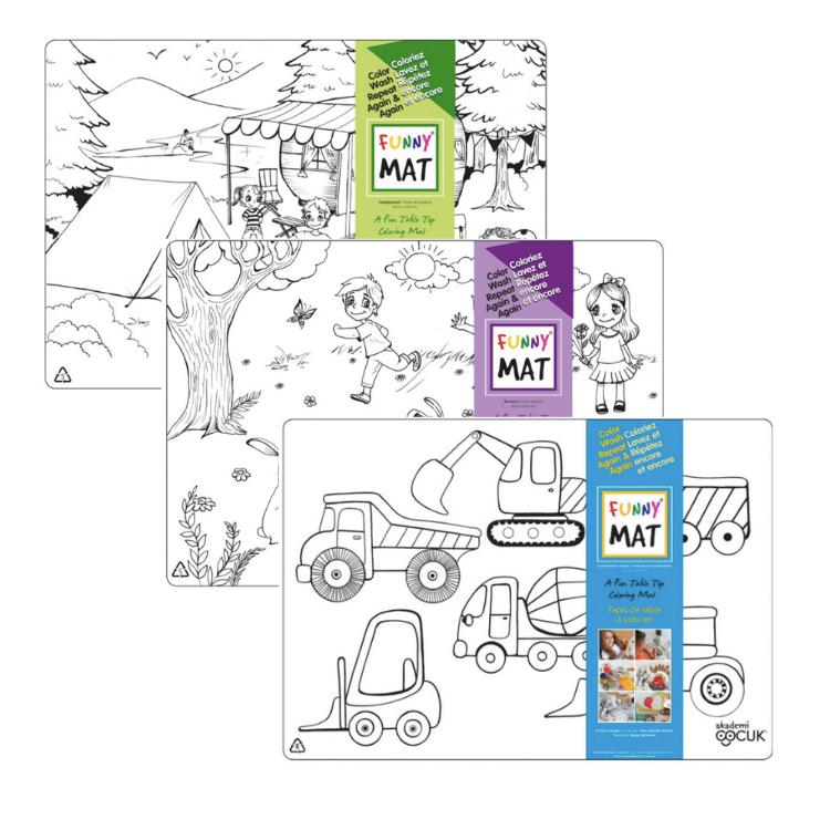 Funny Mat, Colouring Mat-Simply Green Baby