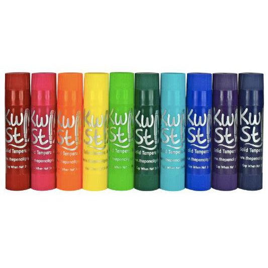 Kwik Stix Solid Tempera Paint - 10 Jewel Tones-Simply Green Baby