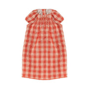 Maileg Red Plaid Dress, Size 5-Simply Green Baby