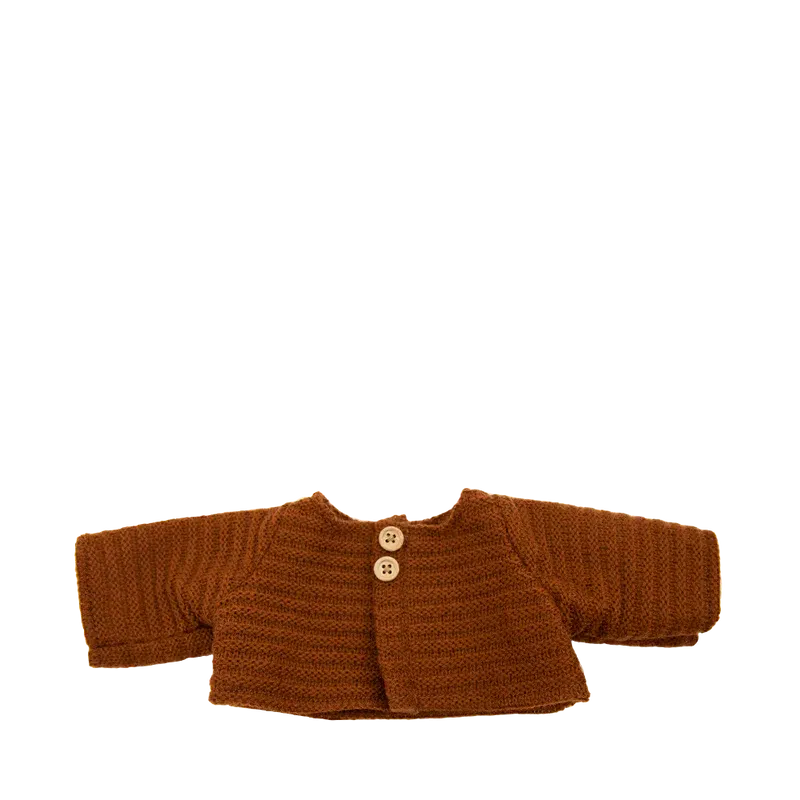 Olli Ella Dinkum Doll Cardigan-Simply Green Baby