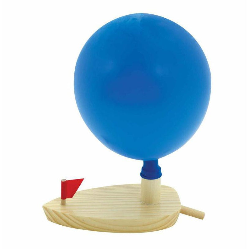 Schylling Wooden Balloon Powered Boat-Simply Green Baby